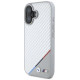 BMW M Carbon Tricolor Line MagSafe iPhone 16 Case - Gray