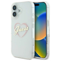 Guess IML Heart iPhone 16 Case - Transparent