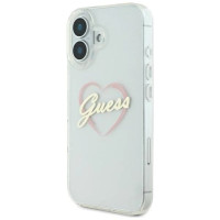 Guess IML Heart iPhone 16 Case - Transparent