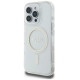 Guess GUHMP16LHFGERET iPhone 16 Pro 6.3" transparent hardcase IML Glitter Circle MagSafe