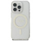Guess GUHMP16LHFGERET iPhone 16 Pro 6.3" transparent hardcase IML Glitter Circle MagSafe