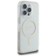 Guess GUHMP16LHFGERET iPhone 16 Pro 6.3" transparent hardcase IML Glitter Circle MagSafe