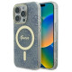 Guess IML 4G MagSafe Case for iPhone 16 Pro Max - Blue