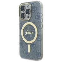 Guess IML 4G MagSafe Case for iPhone 16 Pro Max - Blue