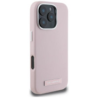 Karl Lagerfeld FW Metal Plate MagSafe iPhone 16 Pro Case - Pink