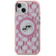 Karl Lagerfeld IML Monogram Karl & Choupette Head MagSafe iPhone 15 Plus Case - Pink