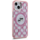 Karl Lagerfeld IML Monogram Karl & Choupette Head MagSafe iPhone 15 Plus Case - Pink