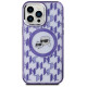 Karl Lagerfeld IML Monogram Karl & Choupette Head MagSafe Case for iPhone 15 Pro Max - Purple