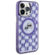 Karl Lagerfeld IML Monogram Karl & Choupette Head MagSafe Case for iPhone 15 Pro Max - Purple