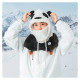 Qunature Panda Ski Balaclava for Kids/Adults Size M - Black/White