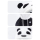 Qunature Panda Ski Balaclava for Kids/Adults Size L - Black/White