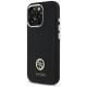 Guess Silicone Logo Strass 4G Case for iPhone 16 Pro - Black