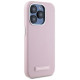 Karl Lagerfeld FW Metal Plate MagSafe iPhone 15 Pro Case - Pink