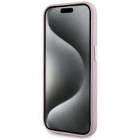 Karl Lagerfeld FW Metal Plate MagSafe iPhone 15 Pro Case - Pink
