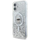Karl Lagerfeld Liquid Glitter Karl Head Magsafe Case for iPhone 16 Plus - Clear