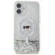 Karl Lagerfeld Liquid Glitter Karl Head Magsafe Case for iPhone 16 Plus - Clear
