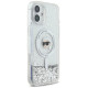 Karl Lagerfeld Liquid Glitter Karl Head Magsafe Case for iPhone 16 Plus - Clear