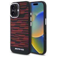 Mercedes AMG Silicone Graphics MagSafe case for iPhone 16 - black