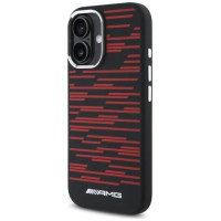 Mercedes AMG Silicone Graphics MagSafe case for iPhone 16 - black