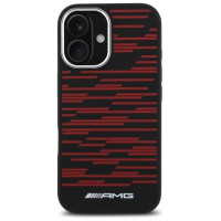 Mercedes AMG Silicone Graphics MagSafe case for iPhone 16 - black