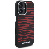 Mercedes AMG Silicone Graphics MagSafe case for iPhone 16 - black