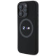BMW M Silicone Printed Ring MagSafe Case for iPhone 16 Pro Max - Black