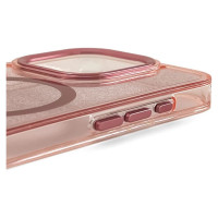 Wozinsky Glitter Case with Mag Safe for Samsung Galaxy S25 - Pink with Glitter