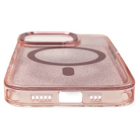 Wozinsky Glitter Case with Mag Safe for Samsung Galaxy S25 - Pink with Glitter