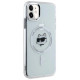 Karl Lagerfeld IML Metal Choupette Head MagSafe iPhone 11 Case - White