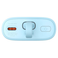Baseus Popsicle 5200mAh 20W Powerbank with Built-in Lightning Cable (+ White Baseus Simple USB-C - USB-C 60W/20V/3A/30cm Cable) - Blue-Orange