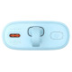 Baseus Popsicle 5200mAh 20W Powerbank with Built-in Lightning Cable (+ White Baseus Simple USB-C - USB-C 60W/20V/3A/30cm Cable) - Blue-Orange