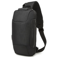 Wozinsky Premium Single Shoulder Anti-Theft City Backpack with Organizer and USB - Black