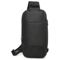 Wozinsky Premium Single Shoulder Anti-Theft City Backpack with Organizer and USB - Black