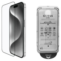 Guess Screen Protector 2.5D Outline Tempered Glass for iPhone 16 Pro