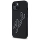 Karl Lagerfeld 3D Rubber Signature iPhone 15 Case - Black