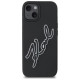 Karl Lagerfeld 3D Rubber Signature iPhone 15 Case - Black