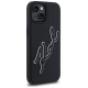 Karl Lagerfeld 3D Rubber Signature iPhone 15 Case - Black