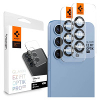 Spigen Optik Pro GLAS.TR EZ FIT 2-pack Camera Cover for Samsung Galaxy S25 - Black