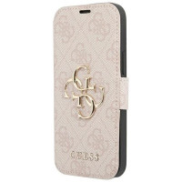 Guess GUBKP13X4GMGPI iPhone 13 Pro Max 6.7" pink/pink book 4G Big Metal Logo