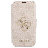 Guess GUBKP13X4GMGPI iPhone 13 Pro Max 6.7" pink/pink book 4G Big Metal Logo