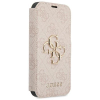 Guess GUBKP13X4GMGPI iPhone 13 Pro Max 6.7" pink/pink book 4G Big Metal Logo