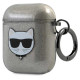 Karl Lagerfeld KLA2UCHGK AirPods 1/2 cover black/black Glitter Choupette