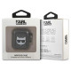 Karl Lagerfeld KLA2UCHGK AirPods 1/2 cover black/black Glitter Choupette