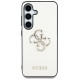 Guess Grained Big 4G Logo Small Classic Logo case for Samsung Galaxy S25 beige