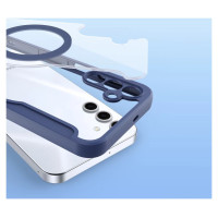 Dux Ducis Skin X Pro case for Samsung Galaxy S25+ with MagSafe and wallet - blue