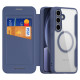 Dux Ducis Skin X Pro case for Samsung Galaxy S25+ with MagSafe and wallet - blue
