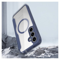 Dux Ducis Skin X Pro case for Samsung Galaxy S25+ with MagSafe and wallet - blue