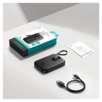 Joyroom JR-PBF18 22.5W 10000mAh Powerbank with Built-in Lightning Cable + USB-C Cable 0.25 cm - Black