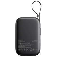 Joyroom JR-PBF18 22.5W 10000mAh Powerbank with Built-in Lightning Cable + USB-C Cable 0.25 cm - Black