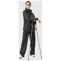Qunature Nordic Walking Trekking Pole Aluminum 110 - 130 cm 1 pc. - Purple